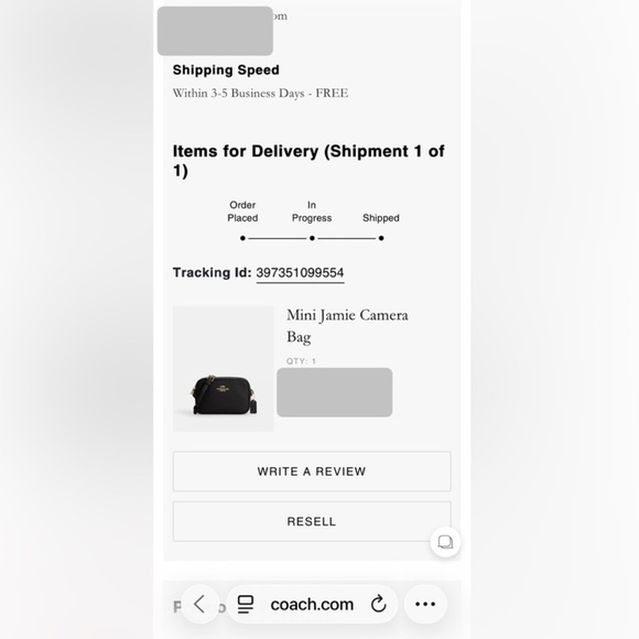 NWT Coach Mini Jamie Camera Bag in Black Pebble Leather - Picture 7 of 16